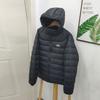 European and American Ribs Down Jacket Women's Autumn and Winter New Fashion Casual Hooded Light Duck Down Jacket Warm Jacket