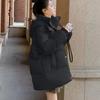 Down and padded jacket women's winter 2025 new Korean version loose mid-length thickened bread jacket padded jacket