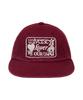 Yunibeoseugameonteu Universe Rubber Patch Washed Cap_Burgundy