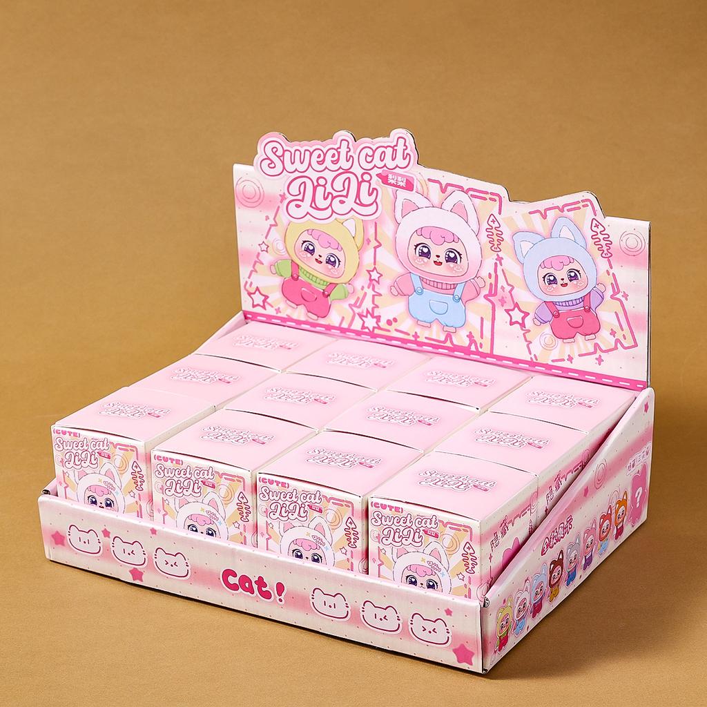 Süße Katze Blind Box LiLi Katze Actionfigur Spielzeug PVC Modell Puppe Fans Kinder Geschenk