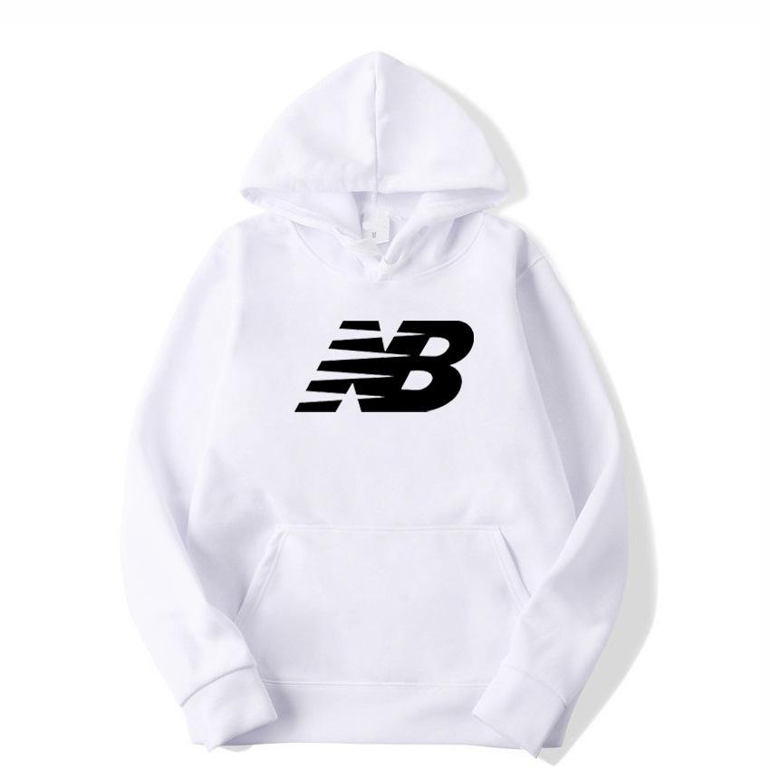 

Men s Women s Letter NB Hoodie Spring Autumn Casual Fashion Long Sleeve Hoodies Loose Comfortable Warm Sports Hoodies S білий