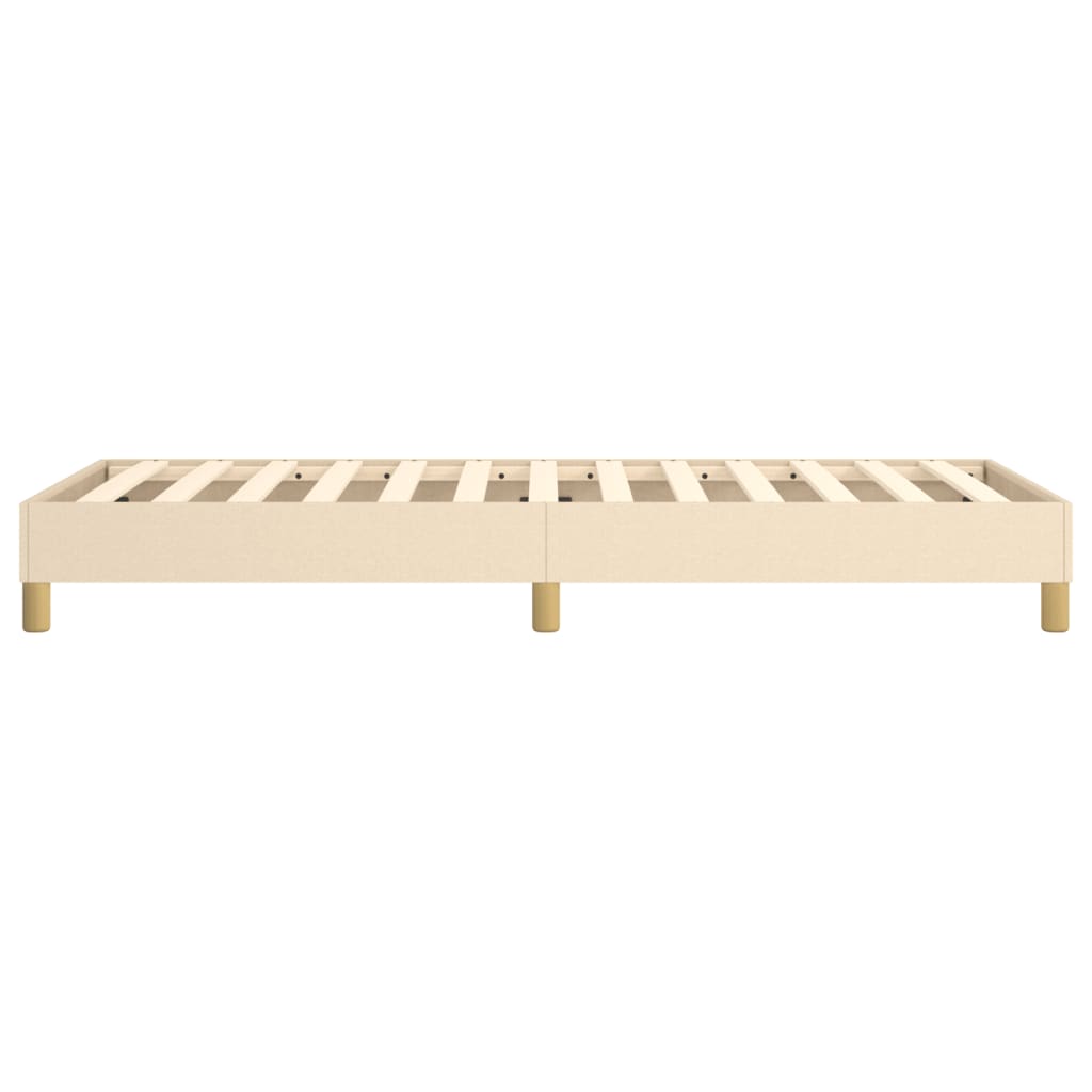 Vidaxl Rama Łóżka Bez Materaca Kremowa 90X200 Cm Tkanina