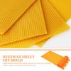 Beeswax Sheet DIY Mold Smooth Non-Stick Silicone Honeycomb Press Embosser for Homemade Candles Crafting Equipment