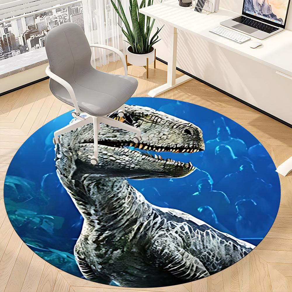 

1pc Dinosaur Chair Carpet for Office, Soft Comfortable Mat For Office, Living Room, Bedroom, Machine Washable Carpet yy251112040 80cm by 80cm