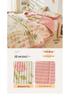 Class A Washable Cotton Linen Bedspread & Skirt Set - Quilted, Thickened, Machine Washable, 3-Piece