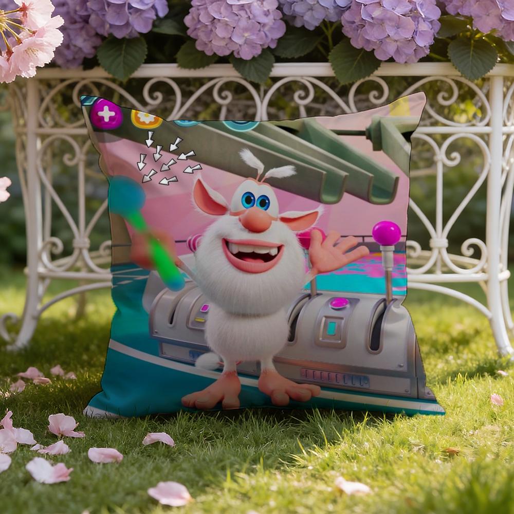 Süßer Fourbob-Booba Kissenbezug für Zuhause & Auto, Doppelszenen-Kissenbezug: Wendbar für Premium-Komfort