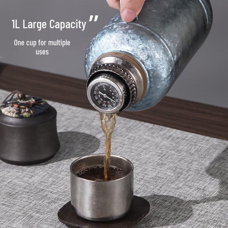 Temake Pure Titanium Portable Insulated Flask