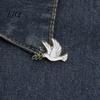 Durable Brooch Pin, Pigeon Olive Branch Design Lapel Metal Precision Casting Backpack Decorative Badge for School Bag Clothes Accessories Rotating