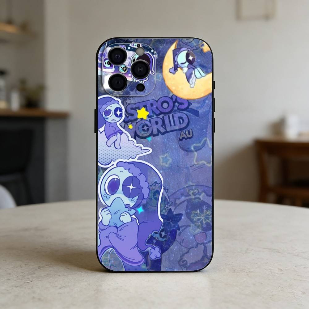 Мягкий силиконовый чехол A-Astro D-Dandys World для iPhone 17,16,15,14,13,12,11 Plus,Pro,Max,Mini Черный силиконовый мягкий чехол iPhone11PROMAX