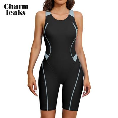 Charmleaks Costume da bagno intero sportivo per donna Boyleg Swimwear Racerback Costumi da bagno