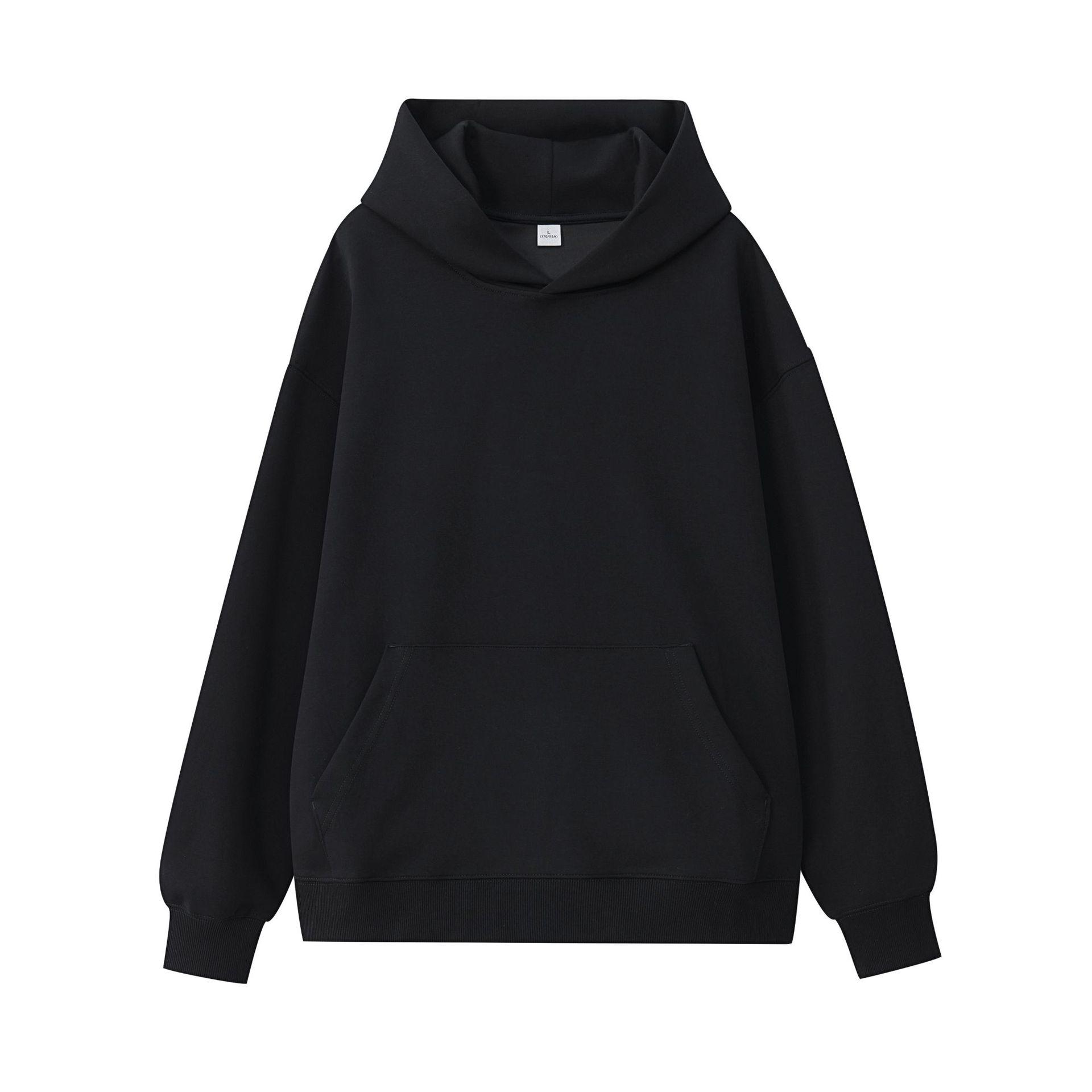 Unisex Luxury Air Layer Cotton Hooded Sweatshirt with Custom Embroidery Logo 4XL