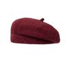Soft Winter Woolen Beanie Elastic French Style Cap Plush Thermal Headwear Knit Beret Hat  Students