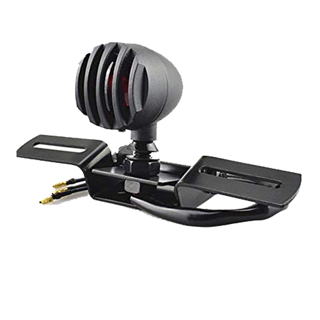 

ONGMEIL Мотоциклетный задний фонарь Круглый Номерной кронштейн Птичий глаз Универсальный (черный)