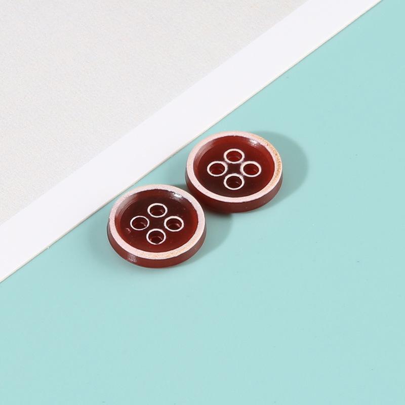 Boutons Urée Bord Brûlé Boutons de Chemise Colorés Boutons de Pull Ronds Vêtements Polyvalents Homme et Femme Accessoires Boutons de Chemise