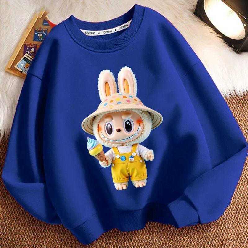 Children's Fashion Sweatshirts for Spring and Autumn, Casual Long-sleeved Sweatshirts for Boys and Girls