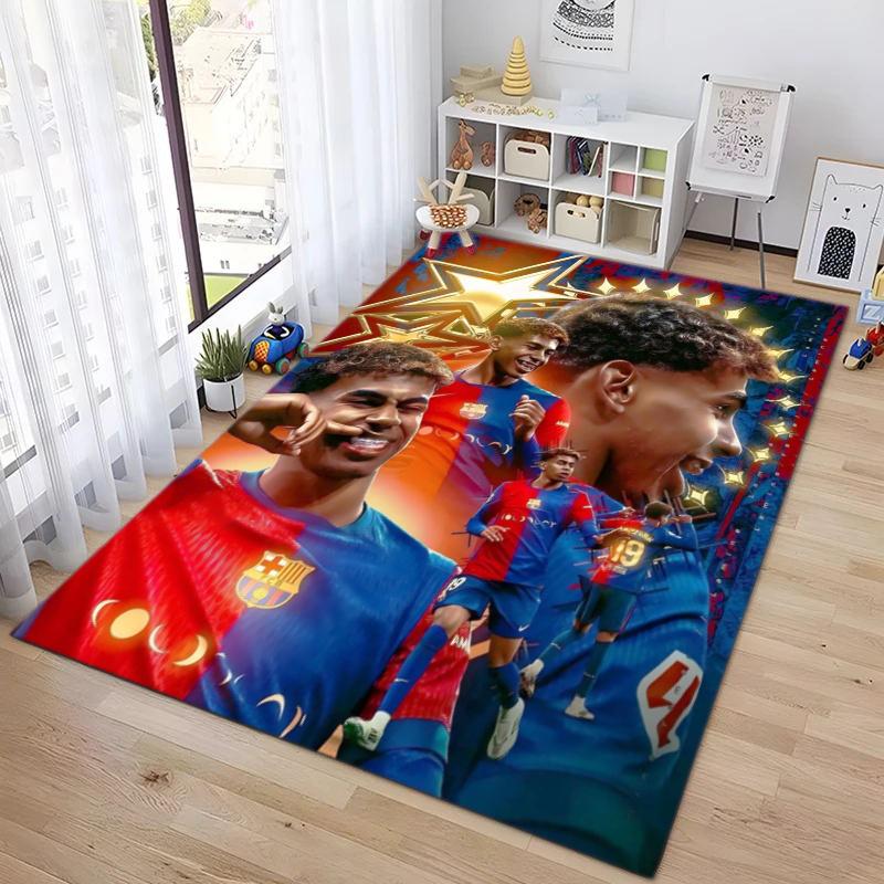 FC Barcelona's Lamine Yamal Young Player of the Year Carpet Is Suitable for Living Room and Bedroom Doormats Office Balcony Decorative Carpet 5