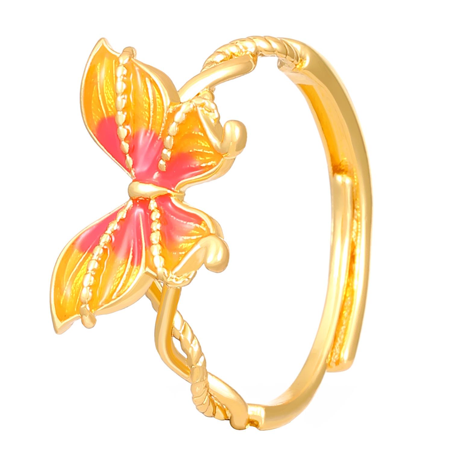 

Комплект украшений из ожерелья с градиентной цепочкой Dream Misty Rain Butterfly 1 pcs-ring