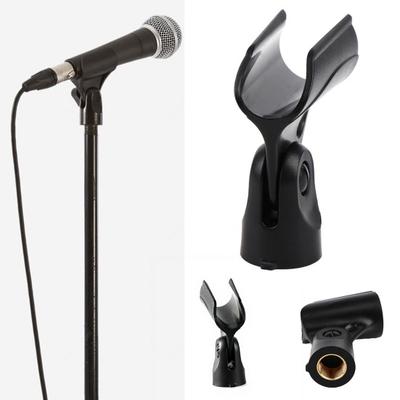 Mikrofonständer Standard-Gewinde-Mikrofonhalterung Kompatibel mit kabelgebundenen Handmikrofonen Stabil Leichter Mikrofonhalter