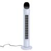 Oscillating Tower Fan 3 Speeds Quiet Bladeless Standing Fan with 7.5H Timer for Home Office Indoor