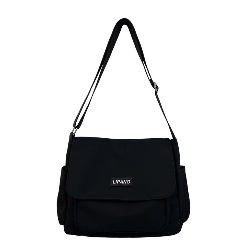 

Large Casual Shoulder Bag For College Students Vintage Style Mini Design Multiple Colors Available Characters) чёрный