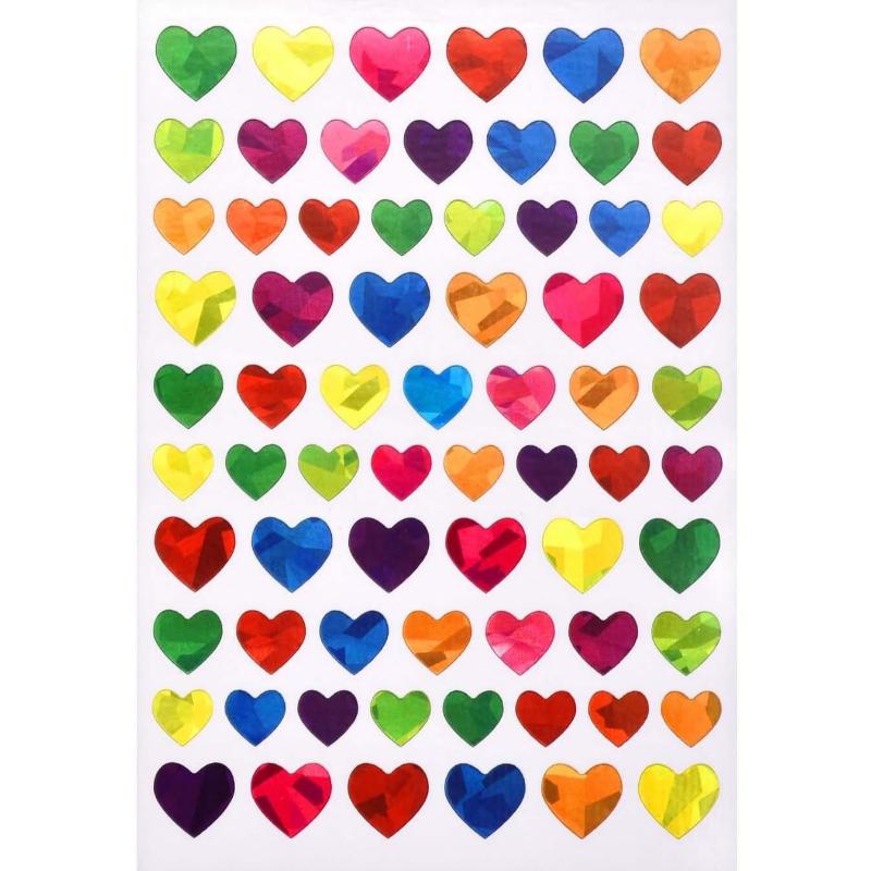 Rewards Glitter Foil Behavior Reward Chart Decoration Decals Sparkly Holographic Round Dot Heart Star Stickers for Kids Student