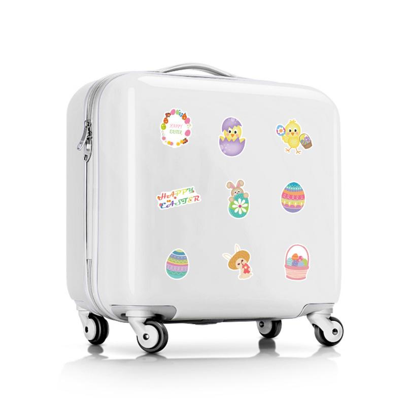 50PCS Cute Easter Stickers, Waterproof Bunny Egg Decals for Party Gifts, Phone Laptop Water Bottle Decor, Festival DIY Crafts