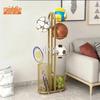 Multi-Sport Ball and Racket Storage Rack