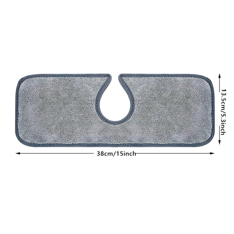 2/4pcs Microfiber Faucet  Absorbent  Pad, Wrap-around Design Kitchen Sink Water Drying Pad Bathroom