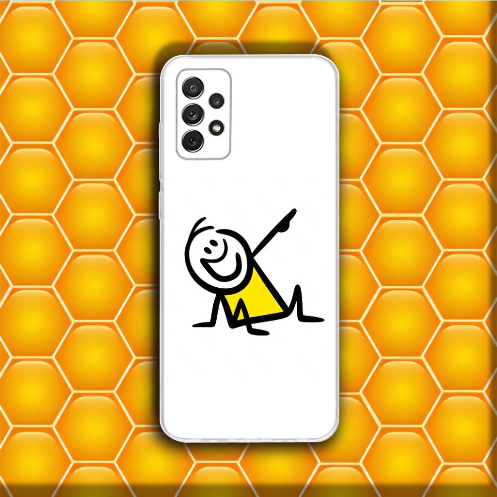 

Cartoon Stickman Matchman Phone Case Silicone For Samsung S30,23,21,22,20 FE lite,S10,9,PIus Note20ultra Soft Transparent SamsungS8