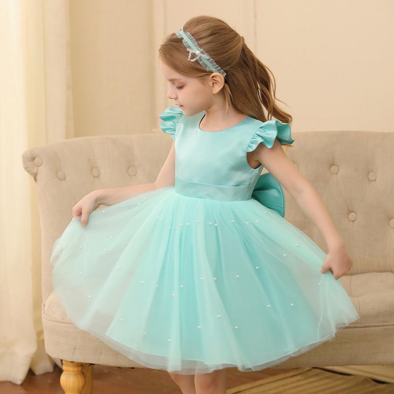 European & American Style Mesh Tulle Princess Dress for Girls