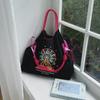 Stylish Japanese Embroidered Ball Chain Ferris Wheel Shoulder Bag