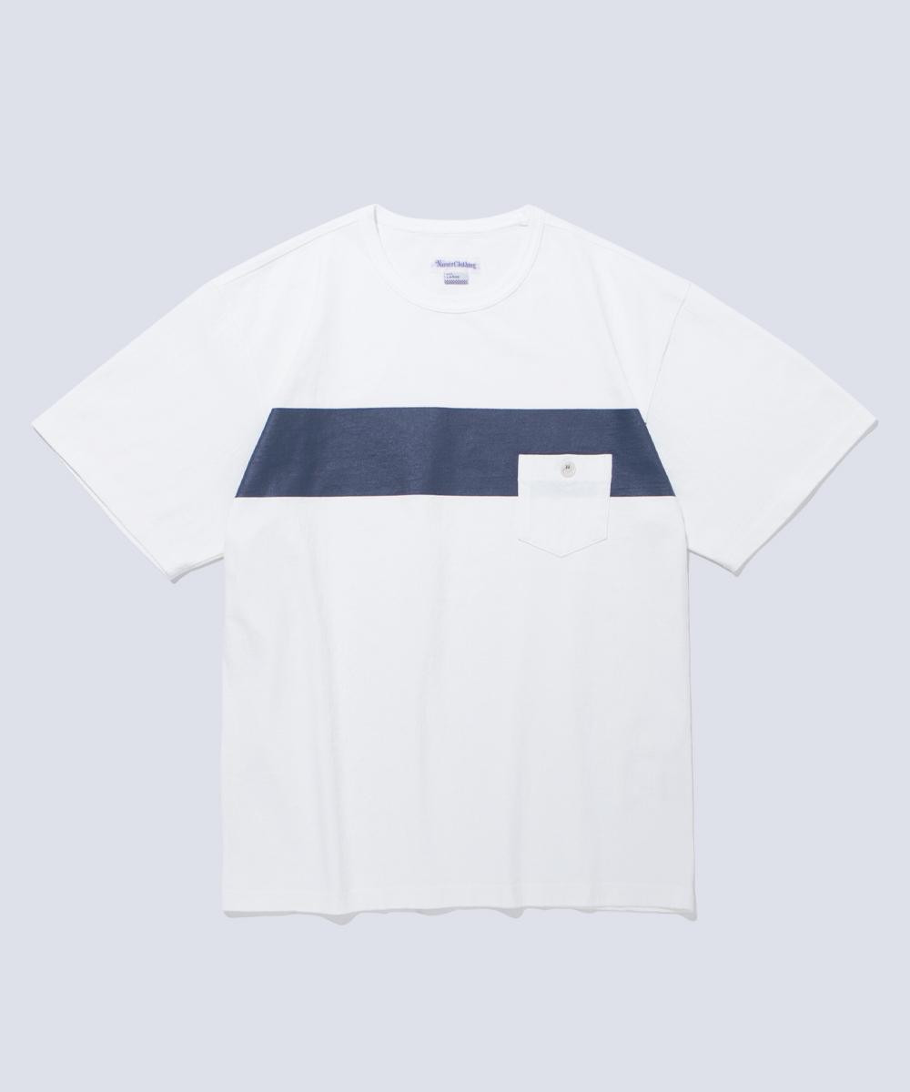 Namer Clothing Smile Button Pocket T White L