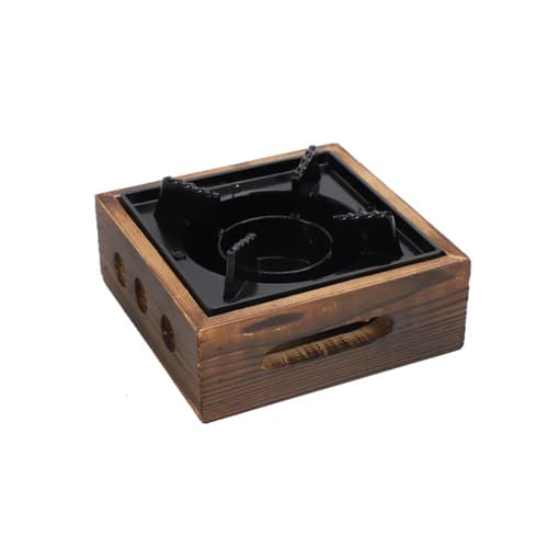 

This cast iron pot is perfect for sukiyaki, campfires, and more. It s made of virgin cast iron and includes a wooden lid. It can be used on induction
