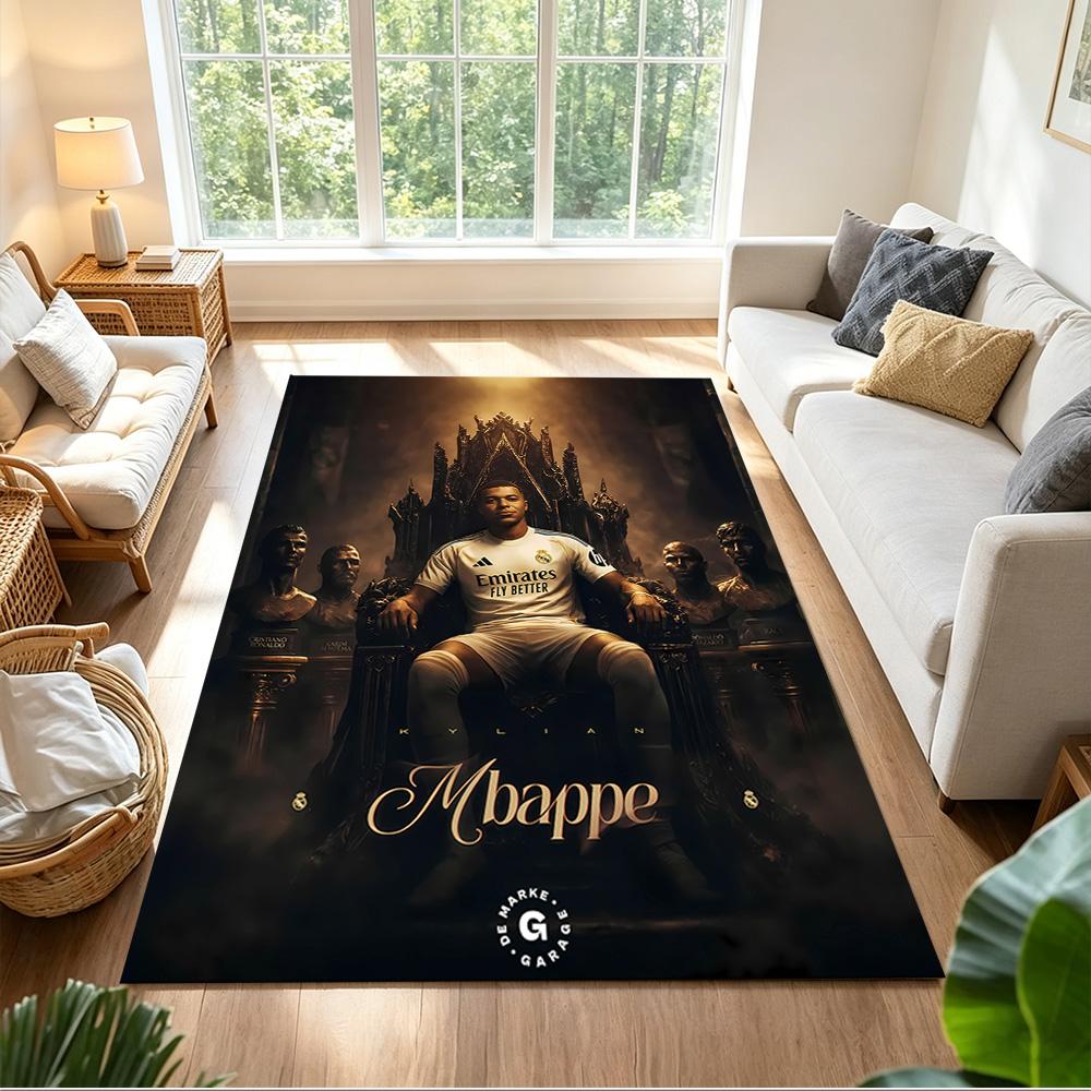 Mbappe's Soccer Journey Floor Mat Suitable for Living Rooms Balcony Decorate room Kitchen Anti-slip Rug Office home decor Spiritual Gift