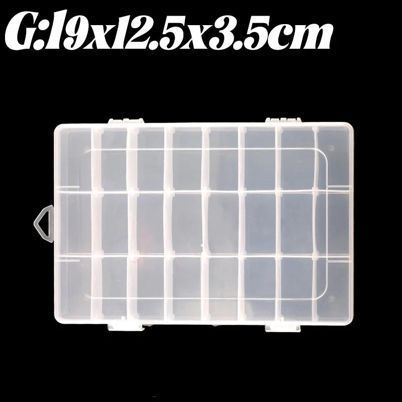 8 Styles Clear Plastic Jewelry Storage Case Small Boxes Storage Case Container Packaging Box Earrings Rings Beads Earplug Boxes