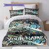 Name Custom blink-182 Pattern Bedding Set Quilt Cover Pillowcase Home Decor Gift (1 * duvet cover + 2 * pillowcase, without core)
