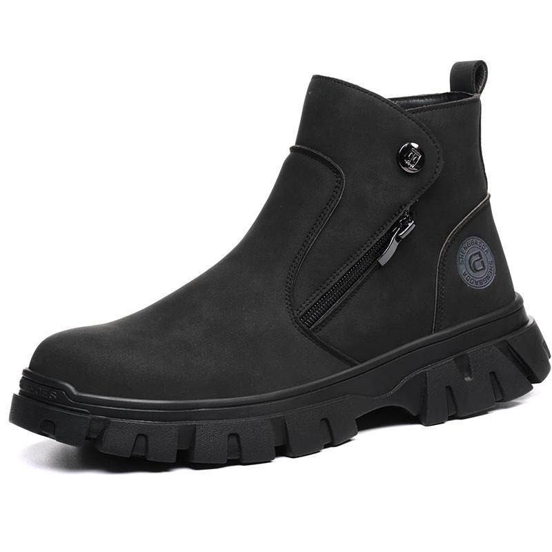 

Мужские термостойкие сварочные ботинки Защитная обувь Мужские проколостойкие рабочие ботинки Ботинки со стальным подноском кожаные ботинки Неразрушимая обувь 38