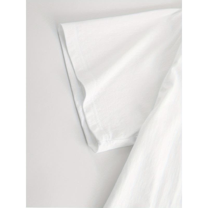 European Sizes Floral Hummingbird Print T-Shirt Short Sleeve Round Neck Casual Top, Regular Length, All-Season Wear, Women's