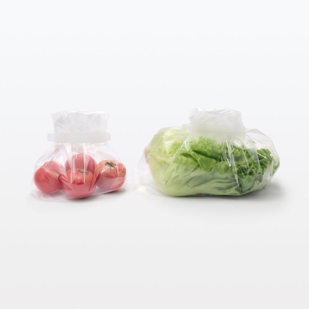 MUJI Small Polyethylene Bags for Keeping Fruit and Vegetable 25cm x Pack of 20 Fresh, 40cm, 44314302,