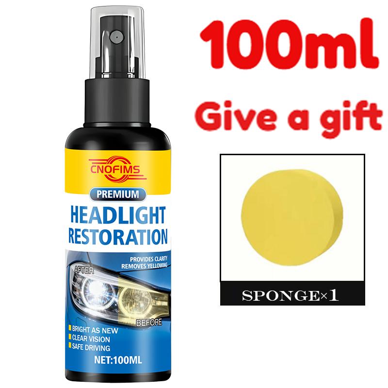 

Car Headlight Repair Solution - Suitable for all car models, effectively solves various lighting problems. No professional skill 100ml