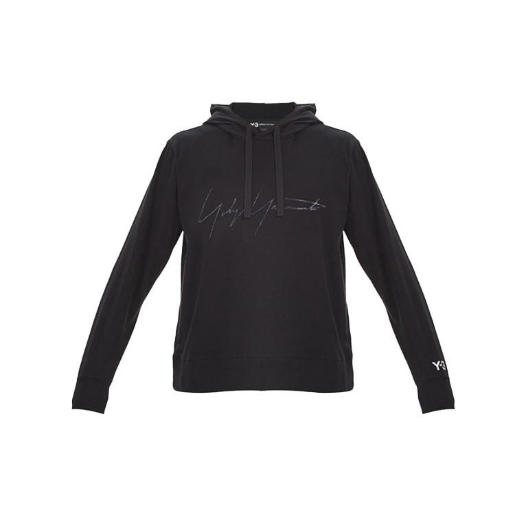 adidas Men s Y-3 Drawstring Hooded Long Sleeves Casual Black FP8691 L