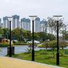 Rust-Proof 3m Courtyard Light Pole: Modern Landscape Street Light for Parks, Villas, Communities, and Households.