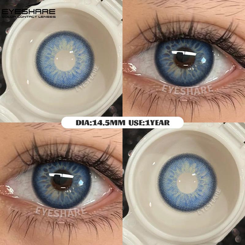 Eyeshare YENİ Mavi Göz Rengi Lens 1 Çift Gözler İçin Yeşil Renkli Göz Bebekleri Doğal y2k Moda Lensler Kore Tarzı Colorcon Göz Lensleri