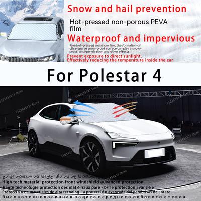 For Polestar 4 the Front Windshield of a Car Is Shielded from Sunlight, Snow, and Hail  Auto Tools Car Accessories