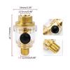 Automatic Mini In- Line Oiler 1/4" Oil Lubricator Iron for Air Compression