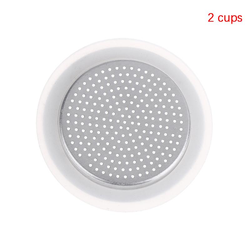 Silicone Gaskets + Aluminum Filter Moka Pot Coffee Bottle Replacement Compatible