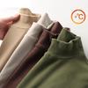 Unisex Thermal Half-Turtleneck Long Sleeve Tee for Autumn/Winter