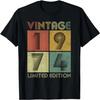 47 Year Old Gifts Retro 1974 Limited Edition 47th Birthday T-Shirt