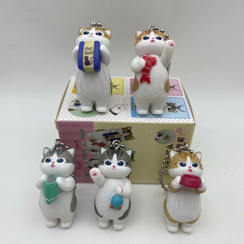 Nueva Serie de Comida para Gatos Mofusand Caja Sorpresa Accesorios de Personajes de Anime Muñeca Linda Modelo Hecho a Mano Juguete de Decoración Regalo de Cumpleaños