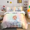 Pastel Aesthetic Girl Portrait Bedding Duvet Cover Set Duvet Cover Pillowcases  (1*Duvet Cover 2*Pillowcases, Without Duvet Insert)